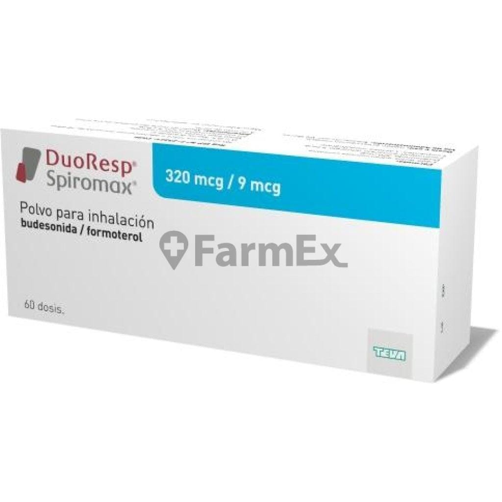 Duoresp Spiromax Inhalador 320 mcg - 9 mcg / dosis x 60 dosis Farmex-Chile Salud-Persistente